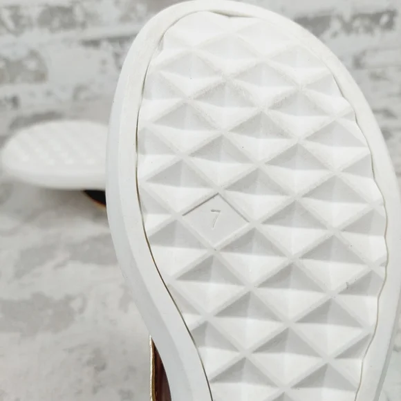 New Aerosoles Isha Gold Wedge Slip On Thong Sandal H997 - Picture 8 of 12